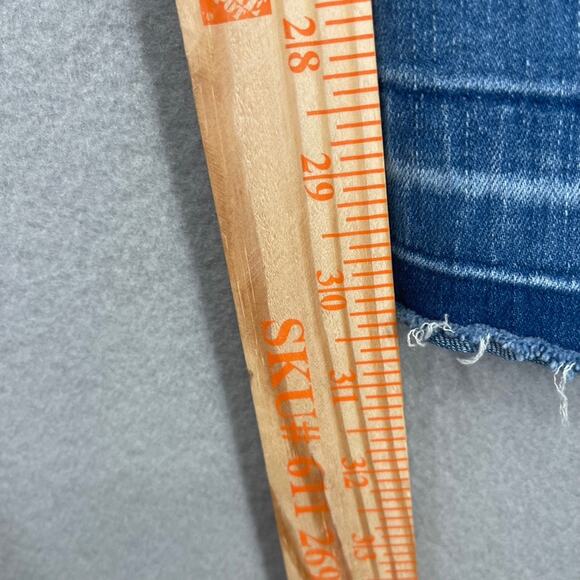 Boutique Embroidered Flare Jeans Womens 4 Bell Bottom Boho Hippie Stretch Denim - Picture 10 of 14